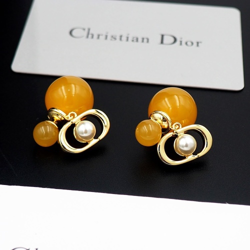 Replica Christian Dior Earrings For Women #1205919 $25.00 USD for Wholesale