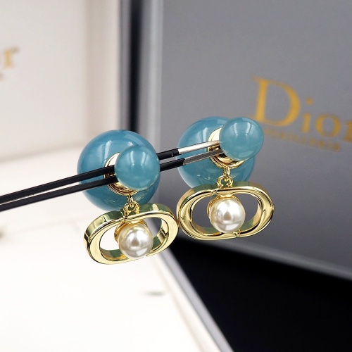 Replica Christian Dior Earrings For Women #1205921 $25.00 USD for Wholesale