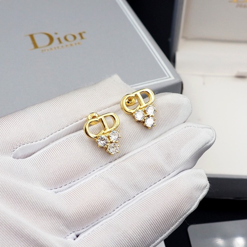 Replica Christian Dior Earrings For Women #1205955 $25.00 USD for Wholesale