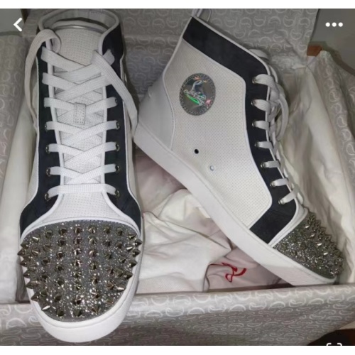 Wholesale Christian Louboutin High Top Shoes For Men #1207126 $112.00 USD, Wholesale Quality Replica Christian Louboutin High Top Shoes