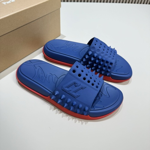 Replica Christian Louboutin CL Slippers For Men #1207310 $60.00 USD for Wholesale