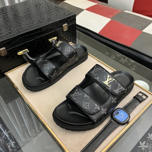 Wholesale Louis Vuitton Slippers For Men #1207347 $56.00 USD, Wholesale Quality Replica Louis Vuitton Slippers