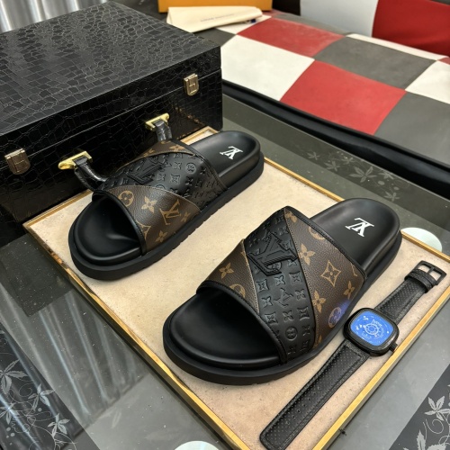 Wholesale Louis Vuitton Slippers For Men #1207378 $56.00 USD, Wholesale Quality Replica Louis Vuitton Slippers