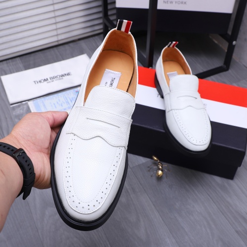 Replica Thom Browne Leather Shoes For Men #1207386 $82.00 USD for Wholesale