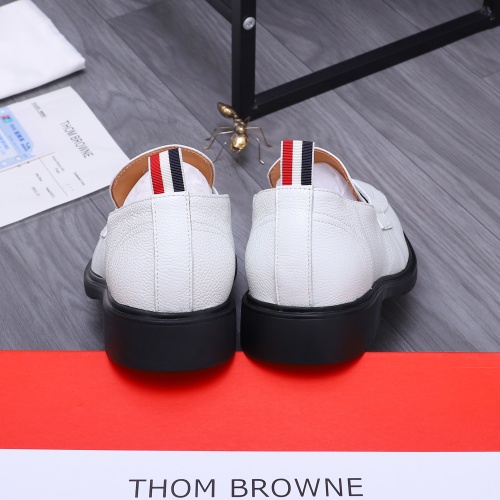 Replica Thom Browne Leather Shoes For Men #1207386 $82.00 USD for Wholesale