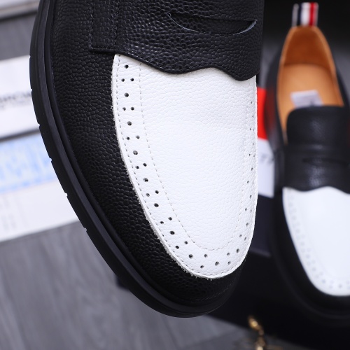 Replica Thom Browne Leather Shoes For Men #1207393 $82.00 USD for Wholesale