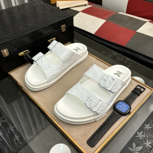 Wholesale Louis Vuitton Slippers For Men #1207414 $68.00 USD, Wholesale Quality Replica Louis Vuitton Slippers