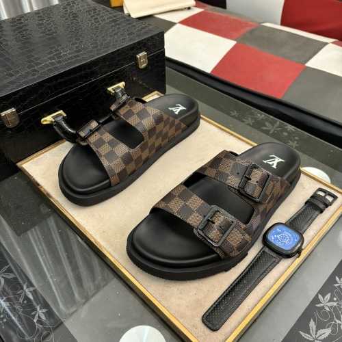 Wholesale Louis Vuitton Slippers For Men #1207431 $68.00 USD, Wholesale Quality Replica Louis Vuitton Slippers