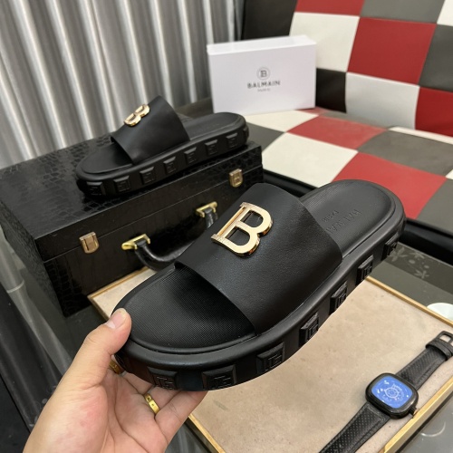 Replica Balmain Slippers For Men #1207470 $52.00 USD for Wholesale