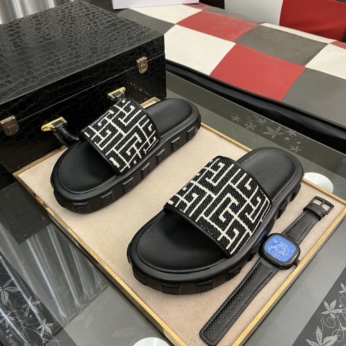 Wholesale Balmain Slippers For Men #1207471 $52.00 USD, Wholesale Quality Replica Balmain Slippers