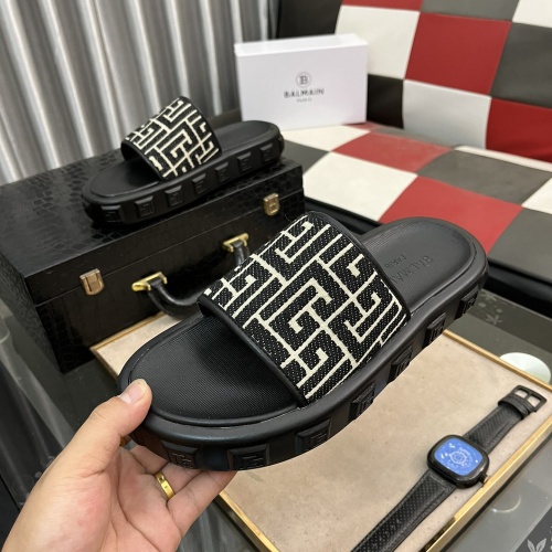 Replica Balmain Slippers For Men #1207471 $52.00 USD for Wholesale