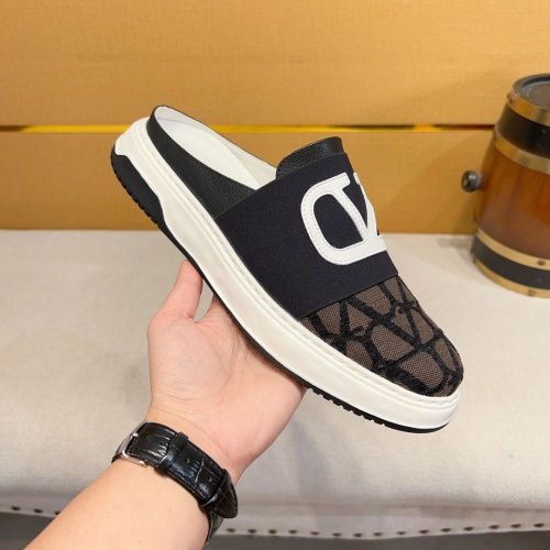 Replica Valentino Slippers For Men #1207476 $64.00 USD for Wholesale