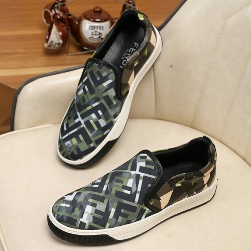 Wholesale Fendi Casual Shoes For Men #1207487 $64.00 USD, Wholesale Quality Replica Fendi Casual Shoes