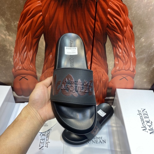 Replica Alexander McQueen Slippers For Men #1207504 $45.00 USD for Wholesale