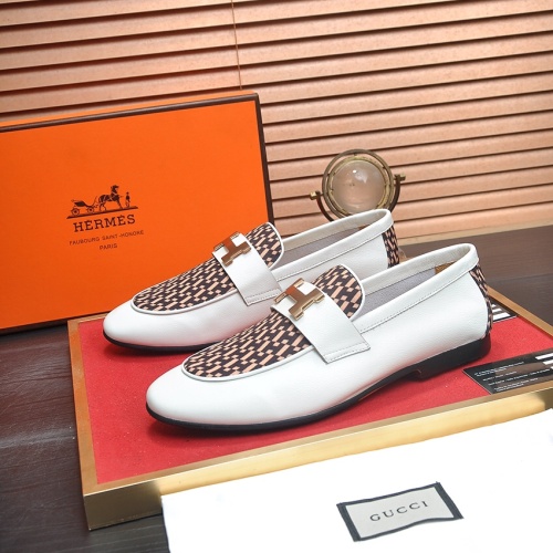 Wholesale Hermes Leather Shoes For Men #1207612 $100.00 USD, Wholesale Quality Replica Hermes Leather Shoes