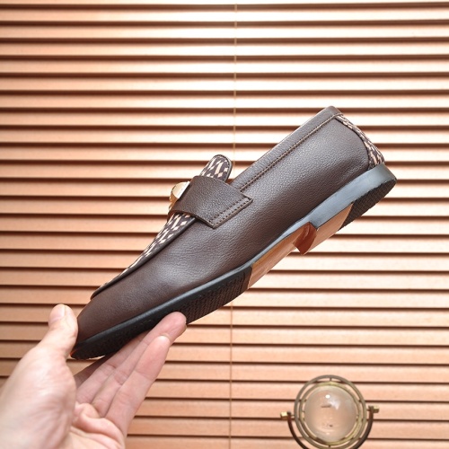 Replica Hermes Leather Shoes For Men #1207618 $100.00 USD for Wholesale