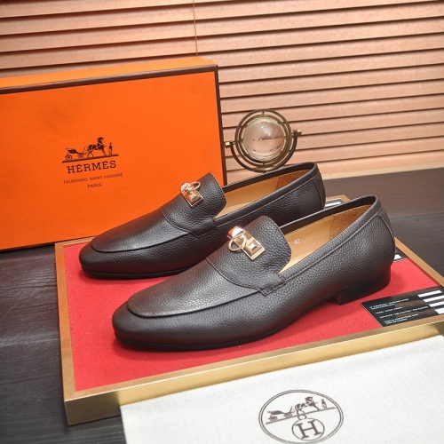 Wholesale Hermes Leather Shoes For Men #1207620 $102.00 USD, Wholesale Quality Replica Hermes Leather Shoes