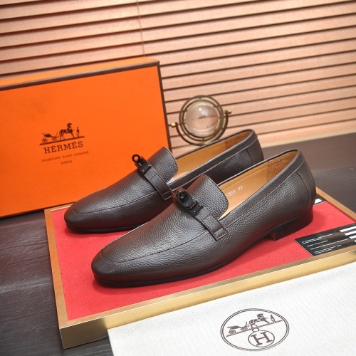 Wholesale Hermes Leather Shoes For Men #1207623 $102.00 USD, Wholesale Quality Replica Hermes Leather Shoes