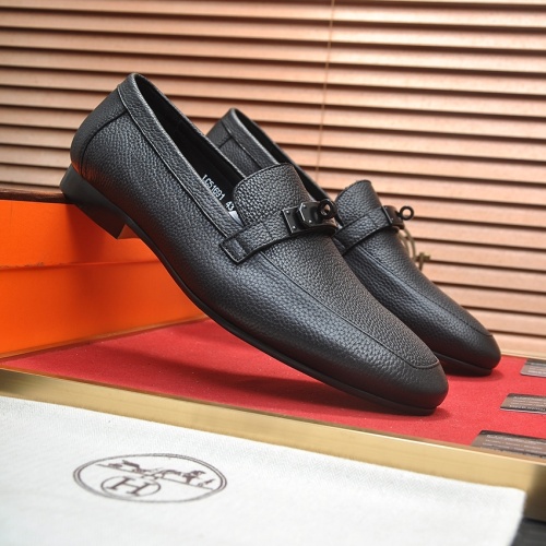 Replica Hermes Leather Shoes For Men #1207624 $102.00 USD for Wholesale