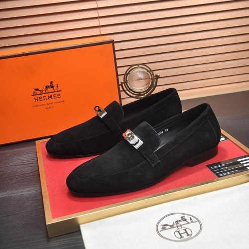 Wholesale Hermes Leather Shoes For Men #1207627 $102.00 USD, Wholesale Quality Replica Hermes Leather Shoes