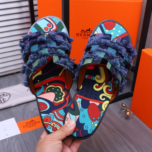 Replica Hermes Slippers For Men #1207889 $48.00 USD for Wholesale