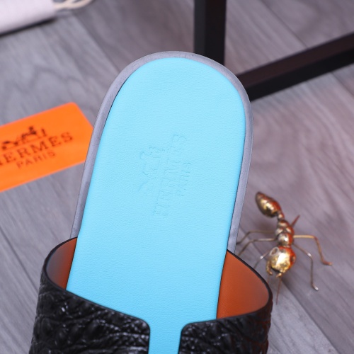 Replica Hermes Slippers For Men #1207896 $48.00 USD for Wholesale