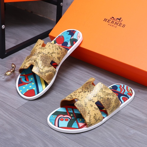 Replica Hermes Slippers For Men #1207899 $48.00 USD for Wholesale