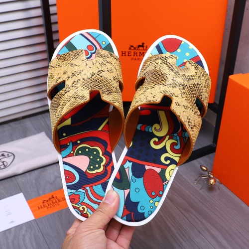 Replica Hermes Slippers For Men #1207899 $48.00 USD for Wholesale