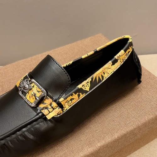 Replica Versace Leather Shoes For Men #1207943 $68.00 USD for Wholesale