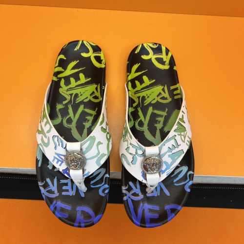 Wholesale Versace Slippers For Men #1208136 $52.00 USD, Wholesale Quality Replica Versace Slippers