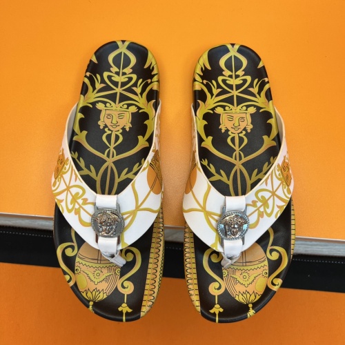 Wholesale Versace Slippers For Men #1208140 $52.00 USD, Wholesale Quality Replica Versace Slippers