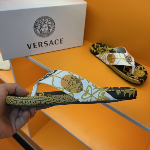 Replica Versace Slippers For Men #1208140 $52.00 USD for Wholesale