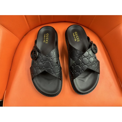 Wholesale Gucci Slippers For Men #1208149 $56.00 USD, Wholesale Quality Replica Gucci Slippers