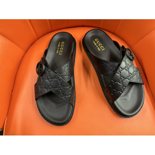 Replica Gucci Slippers For Men #1208149 $56.00 USD for Wholesale