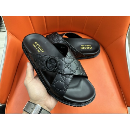 Replica Gucci Slippers For Men #1208149 $56.00 USD for Wholesale