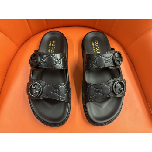 Wholesale Gucci Slippers For Men #1208157 $56.00 USD, Wholesale Quality Replica Gucci Slippers