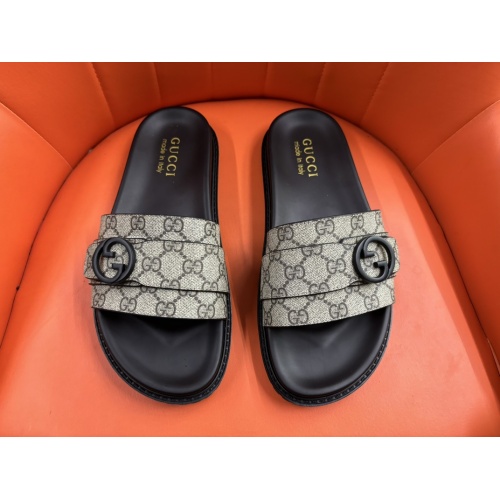 Wholesale Gucci Slippers For Men #1208158 $56.00 USD, Wholesale Quality Replica Gucci Slippers