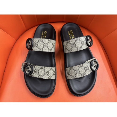 Wholesale Gucci Slippers For Men #1208161 $56.00 USD, Wholesale Quality Replica Gucci Slippers