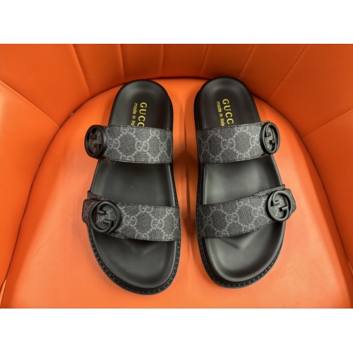 Wholesale Gucci Slippers For Men #1208166 $56.00 USD, Wholesale Quality Replica Gucci Slippers