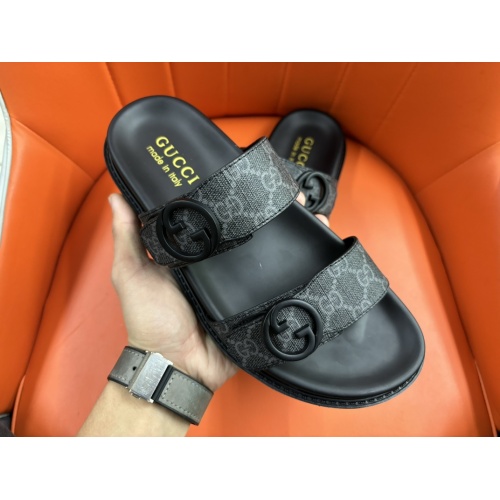 Replica Gucci Slippers For Men #1208166 $56.00 USD for Wholesale