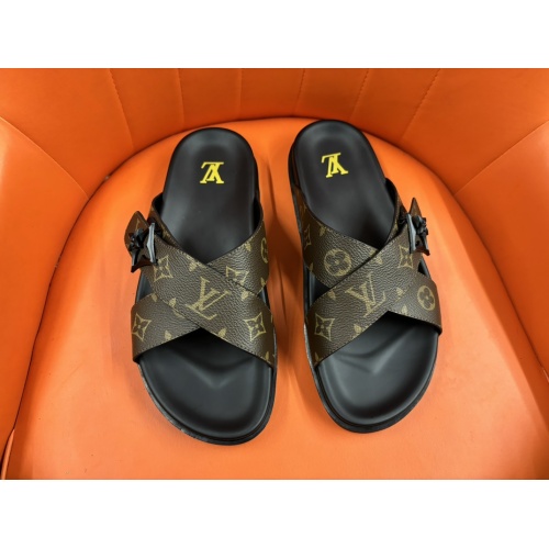 Wholesale Louis Vuitton Slippers For Men #1208177 $56.00 USD, Wholesale Quality Replica Louis Vuitton Slippers