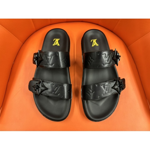 Wholesale Louis Vuitton Slippers For Men #1208182 $56.00 USD, Wholesale Quality Replica Louis Vuitton Slippers