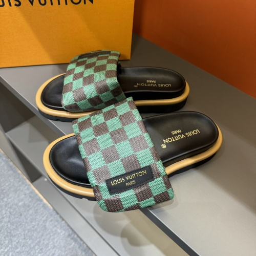 Wholesale Louis Vuitton Slippers For Men #1208206 $56.00 USD, Wholesale Quality Replica Louis Vuitton Slippers