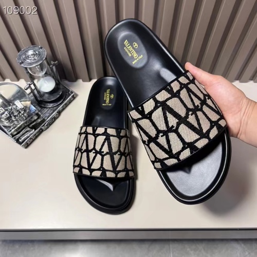 Replica Valentino Slippers For Men #1208211 $56.00 USD for Wholesale