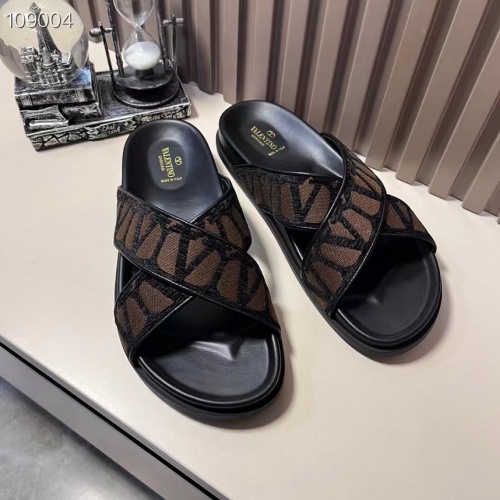 Wholesale Valentino Slippers For Men #1208221 $56.00 USD, Wholesale Quality Replica Valentino Slippers