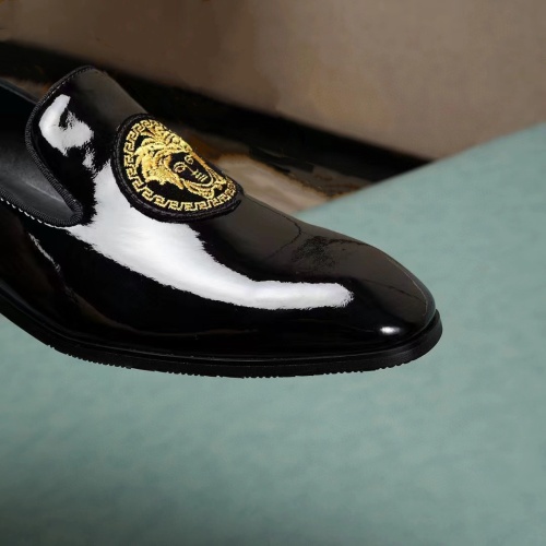 Replica Versace Leather Shoes For Men #1208301 $76.00 USD for Wholesale