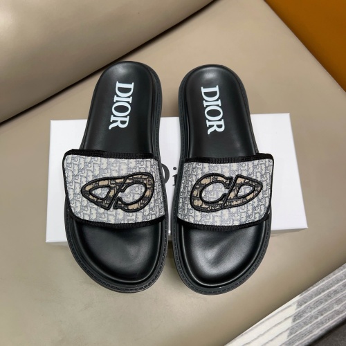 Wholesale Christian Dior Slippers For Men #1208305 $56.00 USD, Wholesale Quality Replica Christian Dior Slippers