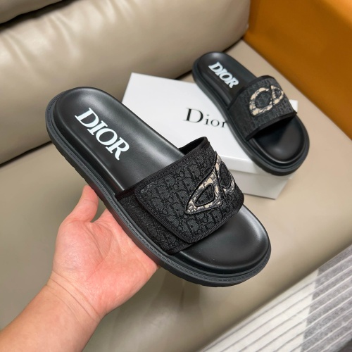 Replica Christian Dior Slippers For Men #1208306 $56.00 USD for Wholesale