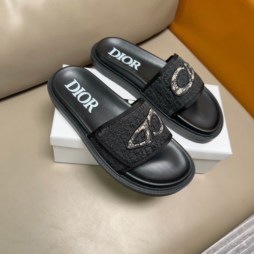 Replica Christian Dior Slippers For Men #1208306 $56.00 USD for Wholesale