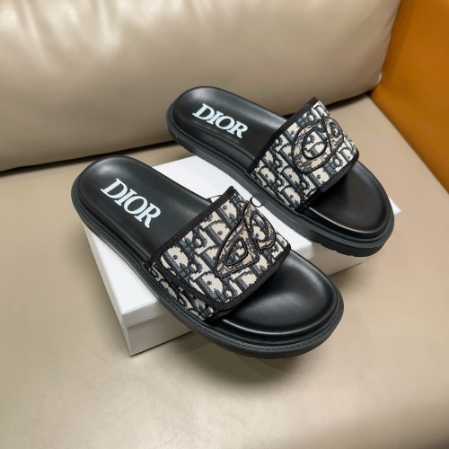 Replica Christian Dior Slippers For Men #1208307 $56.00 USD for Wholesale